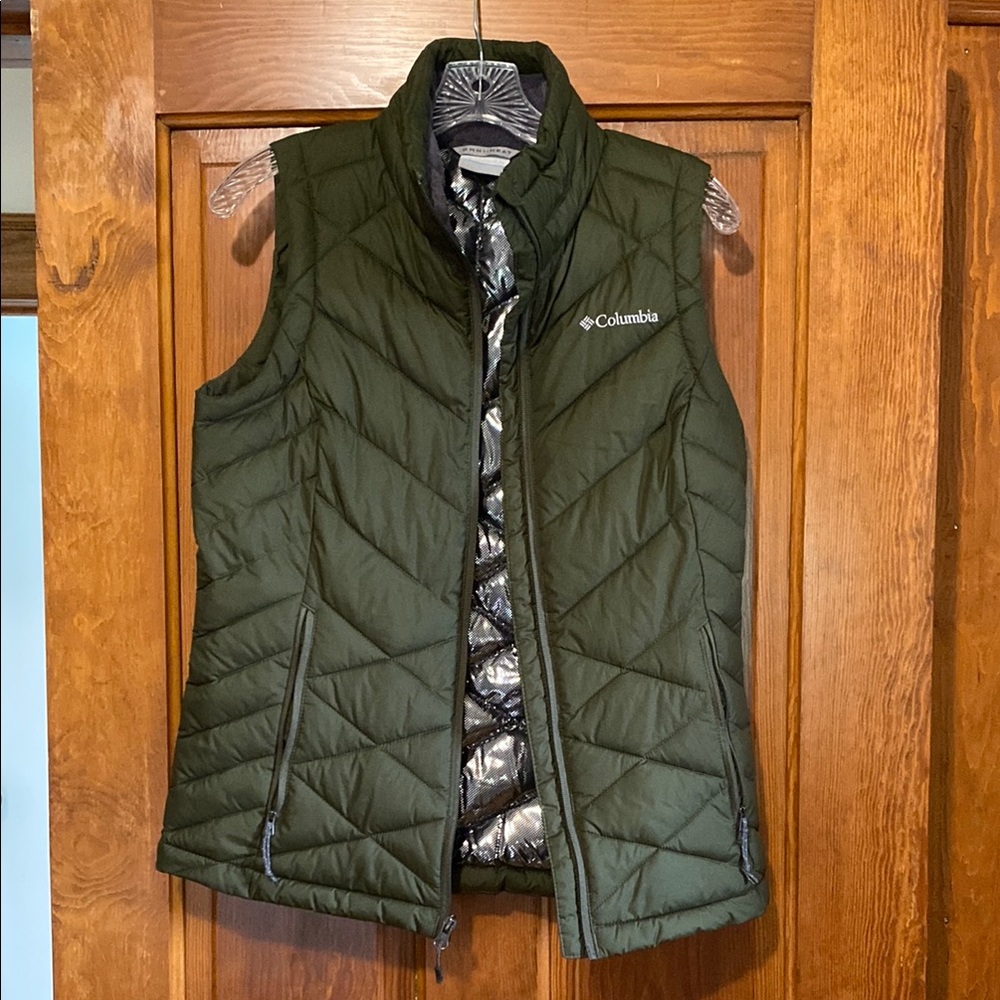 Columbia Olive Quilted Vest
